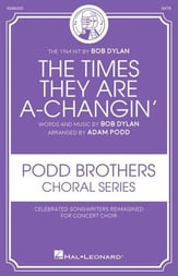 Times They Are A-Changin' SATB choral sheet music cover